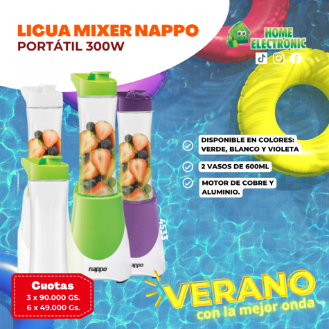 LICUA MIXER-03 NAPPO PORTATIL 300W - VIOL