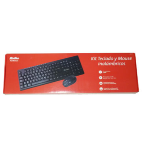 TECLADO Y MOUSE KOLKE NEGRO KEK-1415