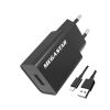 Thumbnail CARGADOR USB-A/USB-C NEGRO 10W C CABLE CH400N MEGASTAR0