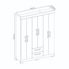 ROPERO 6 PUERTAS NT6015 NOT FRE TRE|OW